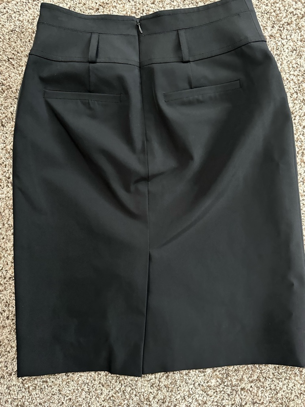 Carlisle Black Tailored Pencil Skirt - Picture 3 of 5